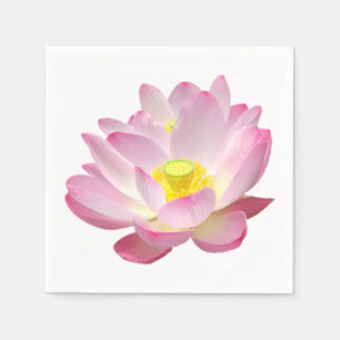 Nur ein Lotus Blossom + Ihr Text & Ideen Serviette