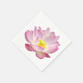 Nur ein Lotus Blossom + Ihr Text & Ideen Serviette (Ecke)