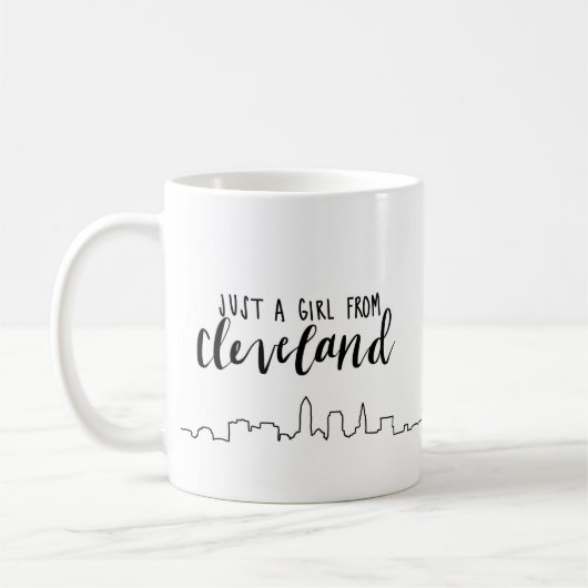 Nur ein Mädchen aus Cleveland Kaffeetasse (Links)