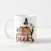 NUR EIN MÄDCHEN, buchen Sie Lover Floral Books Rea Kaffeetasse (Links)