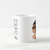 NUR EIN MÄDCHEN, buchen Sie Lover Floral Books Rea Kaffeetasse (Mittel)