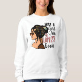 NUR EIN MÄDCHEN, buchen Sie Lover Floral Books Rea Sweatshirt (Vorderseite)