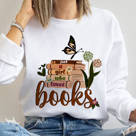 NUR EIN MÄDCHEN, buchen Sie Lover Floral Books Rea Sweatshirt