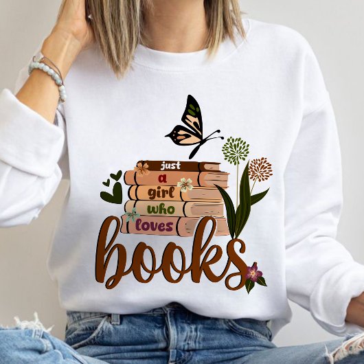 NUR EIN MÄDCHEN, buchen Sie Lover Floral Books Rea Sweatshirt