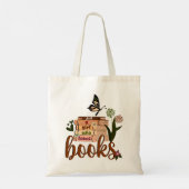 NUR EIN MÄDCHEN, buchen Sie Lover Floral Books Rea Tragetasche (Rückseite)