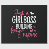 Nur ein Mädchen Chef Gebäude ihr Imperium Frauen i Geschenkpapier (Flach)