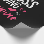 Nur ein Mädchen Chef Gebäude ihr Imperium Frauen i Geschenkpapier (Ecke)