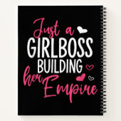 Nur ein Mädchen Chef Gebäude ihr Imperium Frauen i Notizblock (Rückseite)