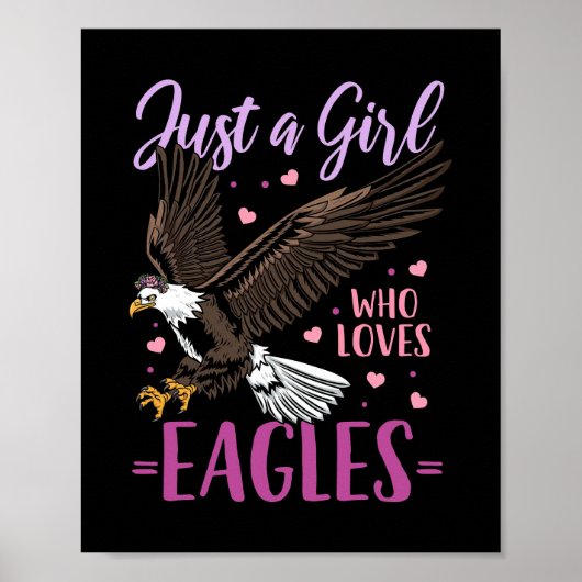 Nur ein Mädchen, das Adler Lieben Poster (Vorne)