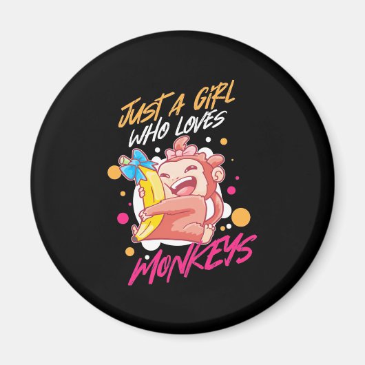 Nur ein Mädchen, das Affen Liebe Magnet (Vorne)