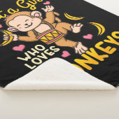 Nur ein Mädchen, das Affen Liebe Sherpadecke (3/4)