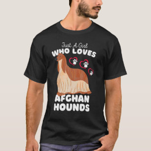 Nur ein Mädchen, das afghanische Hunde Liebe - Nie T-Shirt