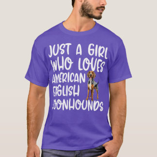 Nur ein Mädchen, das amerikanische Englischschwänz T-Shirt