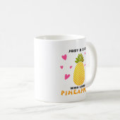 Nur ein Mädchen, das Ananas Liebe Kaffeetasse (VorderseiteRechts)