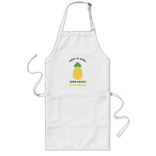 Nur ein Mädchen, das Ananas Liebe Lange Schürze