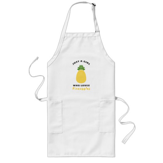 Nur ein Mädchen, das Ananas Liebe Lange Schürze (Vorne)