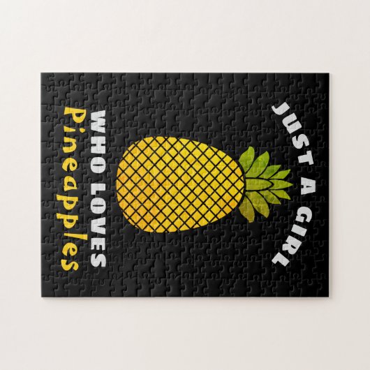 Nur ein Mädchen, das Ananas Liebe Puzzle (Horizontal)