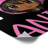 Nur ein Mädchen, das Anime African American Girls  Poster (Ecke)