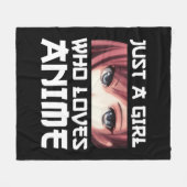 Nur ein Mädchen, das Anime Liebe Fleecedecke (Vorderseite (Horizontal))