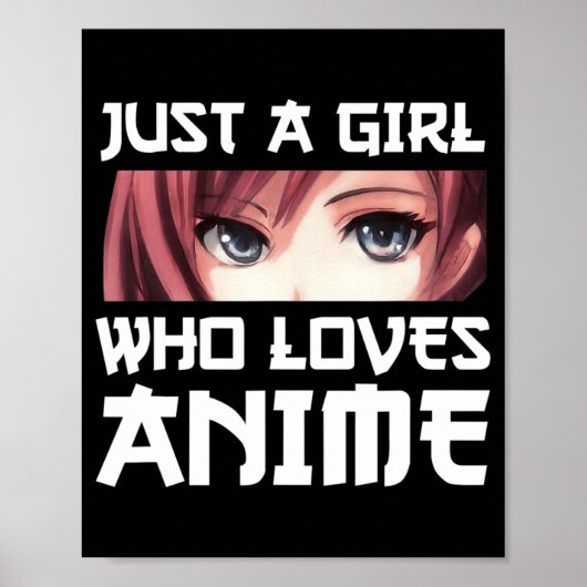 Nur ein Mädchen, das Anime Liebe Poster (Vorne)