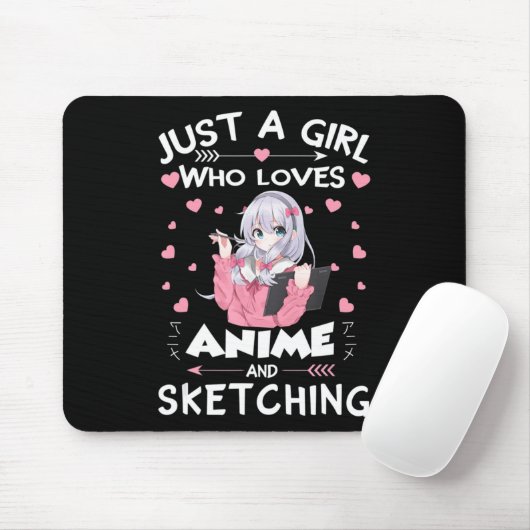 Nur ein Mädchen, das Anime Liebe und Geschenke ski Mousepad (Mit Mouse)