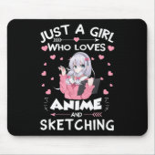 Nur ein Mädchen, das Anime Liebe und Geschenke ski Mousepad (Vorne)