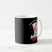 Nur ein Mädchen, das Anime Liebe und Otaku skizzie Kaffeetasse (VorderseiteRechts)