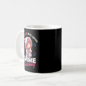 Nur ein Mädchen, das Anime Liebe und Otaku skizzie Kaffeetasse (Vorderseite Links)