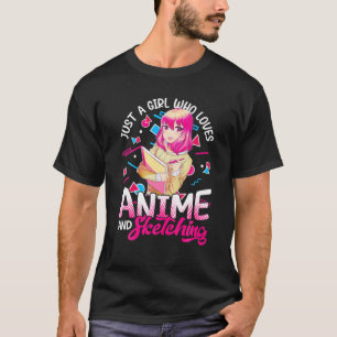 Nur ein Mädchen, das Anime Liebe und Otaku und Ota T-Shirt