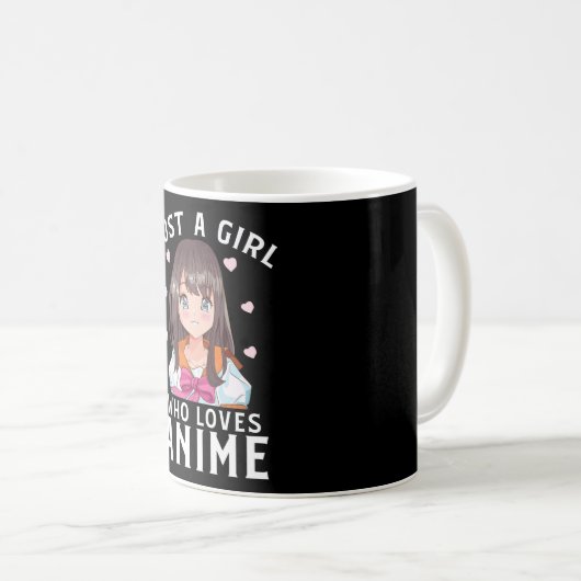 Nur ein Mädchen, das Anime Manga Liebe japanisches Kaffeetasse (VorderseiteRechts)