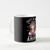 Nur ein Mädchen, das Anime Manga Liebe japanisches Kaffeetasse (Vorderseite Links)