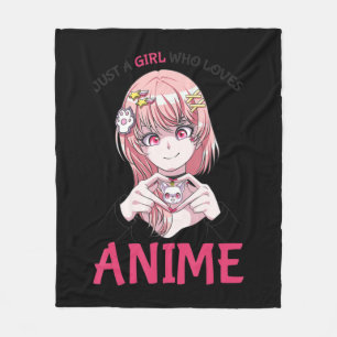 Nur ein Mädchen, das Anime Merch Stuff Teenage Gi Fleecedecke
