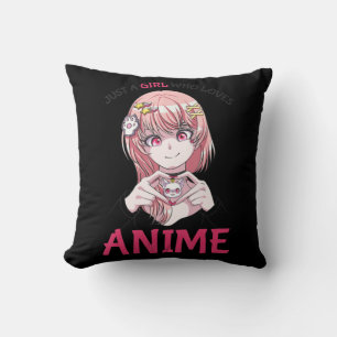 Nur ein Mädchen, das Anime Merch Stuff Teenage Gi  Kissen