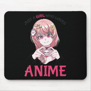 Nur ein Mädchen, das Anime Merch Stuff Teenage Gi  Mousepad
