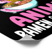 Nur ein Mädchen, das Anime Ramen und Axolotls Kaw  Poster (Ecke)