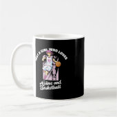 Nur ein Mädchen, das Anime und Basketball Merch B  Kaffeetasse (Links)