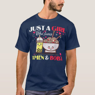 Nur ein Mädchen, das Anime und Boba Bubble Tee Gi 