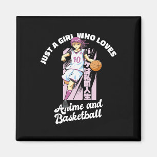 Nur ein Mädchen, das Anime und Bysketbyll Merch B Magnet