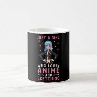 Nur ein Mädchen, das Anime und Geschenke Kaffeetasse