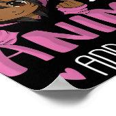 Nur ein Mädchen, das Anime und K-Pop African Amer  Poster (Ecke)