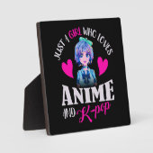 Nur ein Mädchen, das Anime und K-Pop Liebe   Fotoplatte (Vorderseite)