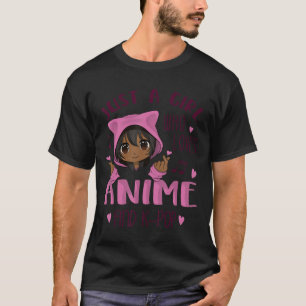 Nur ein Mädchen, das Anime und K-Pop Lieben T-Shirt