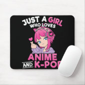 Nur ein Mädchen, das Anime und K-Pop Niedliche Kpo Mousepad (Mit Mouse)