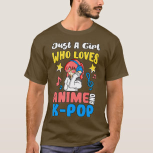 Nur ein Mädchen, das Anime und KPop Lieben Fans Ka T-Shirt
