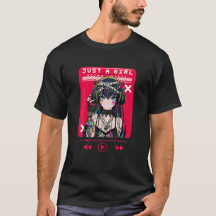 Nur ein Mädchen, das Anime und Music Kawai Pastel T-Shirt