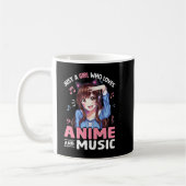 Nur ein Mädchen, das Anime und Music Liebe Anime L Kaffeetasse (Links)