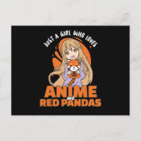 Nur ein Mädchen, das Anime und Panda Kawaii Lieben