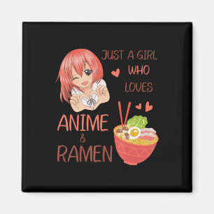 Nur ein Mädchen, das Anime und Ramen Japan Anime L Magnet