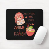 Nur ein Mädchen, das Anime und Ramen Japan Anime L Mousepad (Mit Mouse)