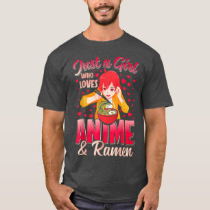 Nur ein Mädchen, das Anime und Ramen Lieben Bowl W T-Shirt